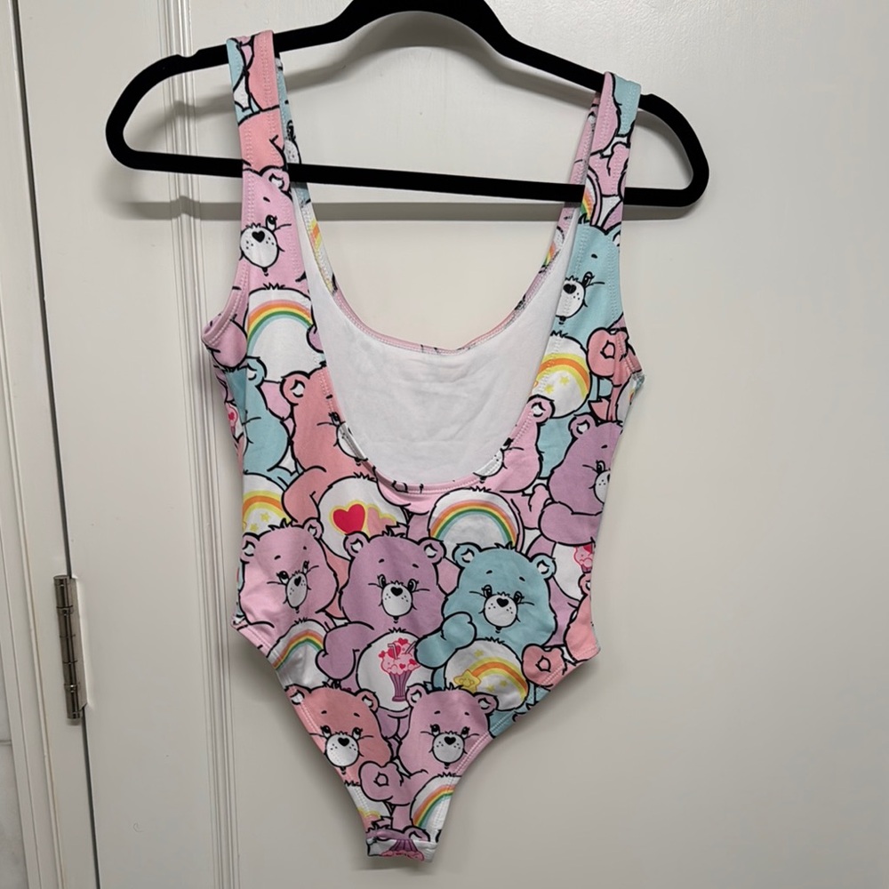 Care Bears Pink and Blue Bodysuit / Bathing Suit Adult - Picture 2 of 3